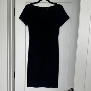 Ann Taylor Black Knit Sheath Dress